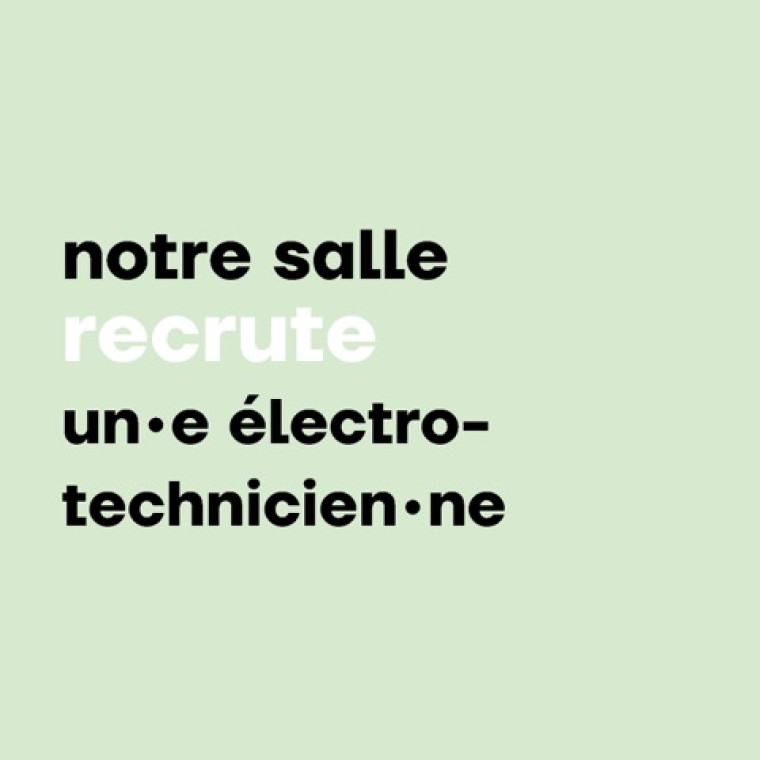 Recrutement électrotechnicien(ne)