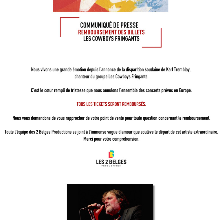 ANNULATION COWBOYS FRINGANTS