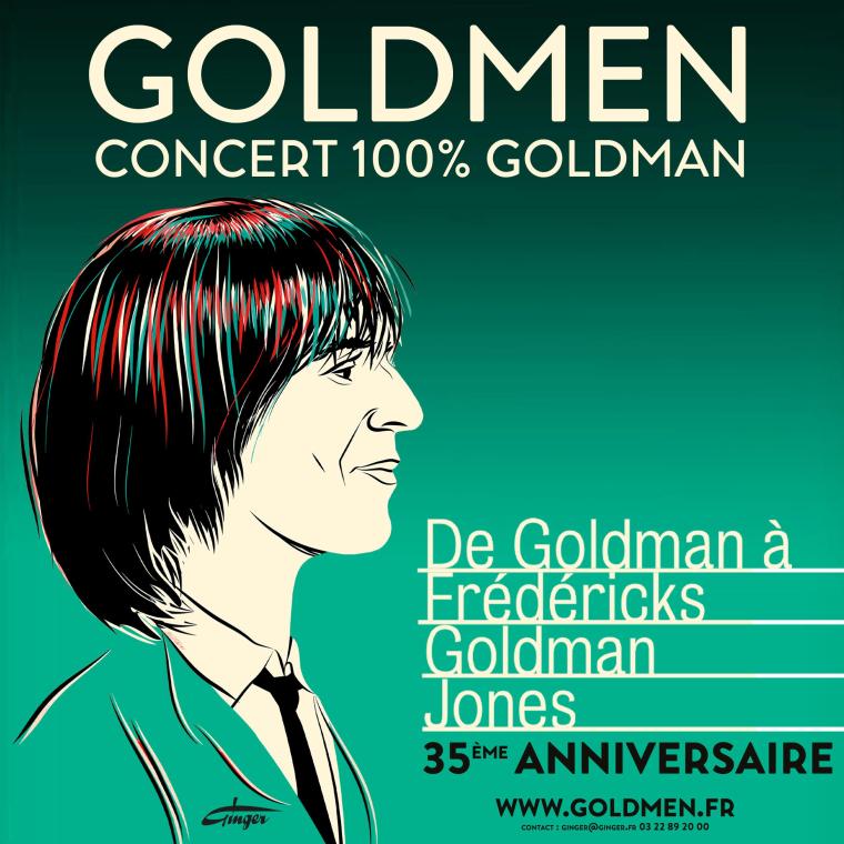 Goldmen - Concert 100 % Goldman en concert à la Halle Tony Garnier le Ven 8 jan