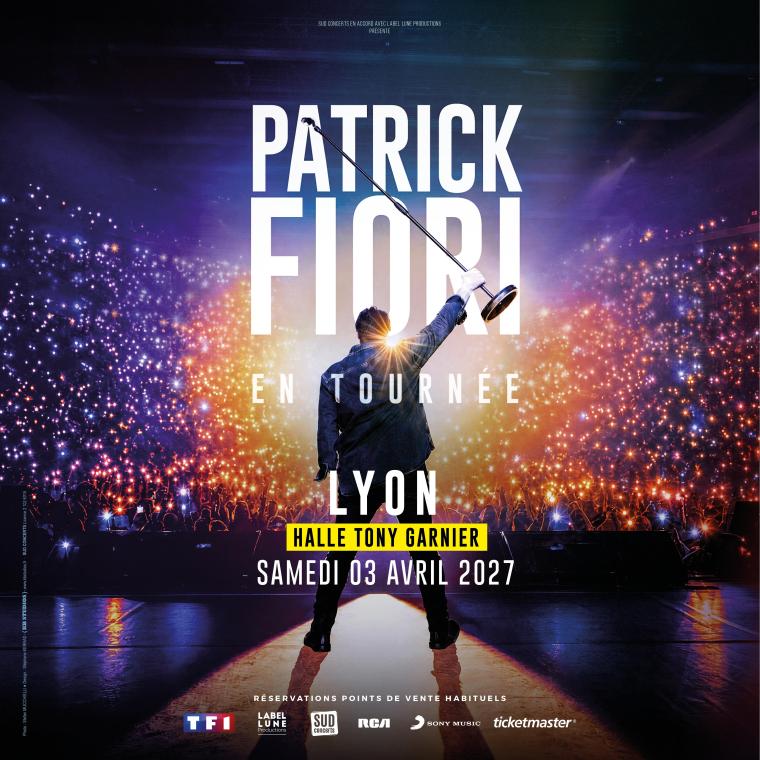 Patrick Fiori en concert à la Halle Tony Garnier le Sam 3 avr