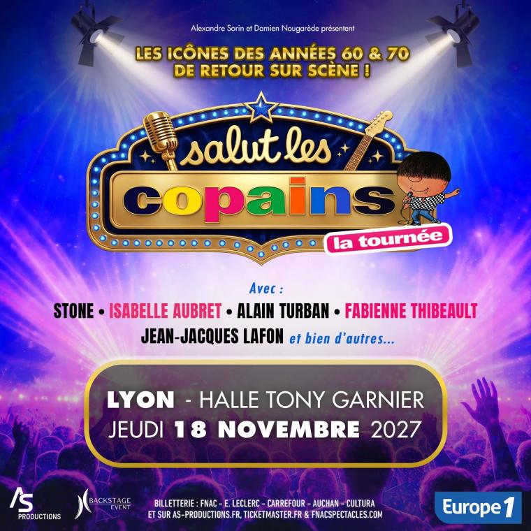 Salut les Copains en concert à la Halle Tony Garnier le Jeu 18 nov